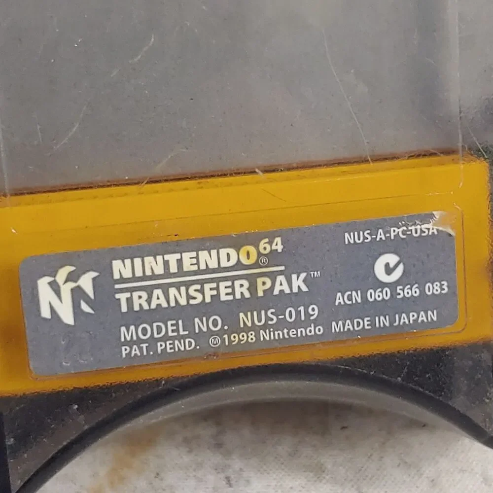 Nintendo 64 Transfer Pak NUS-019 N64 Controller Accessory Game Boy Reader TESTED